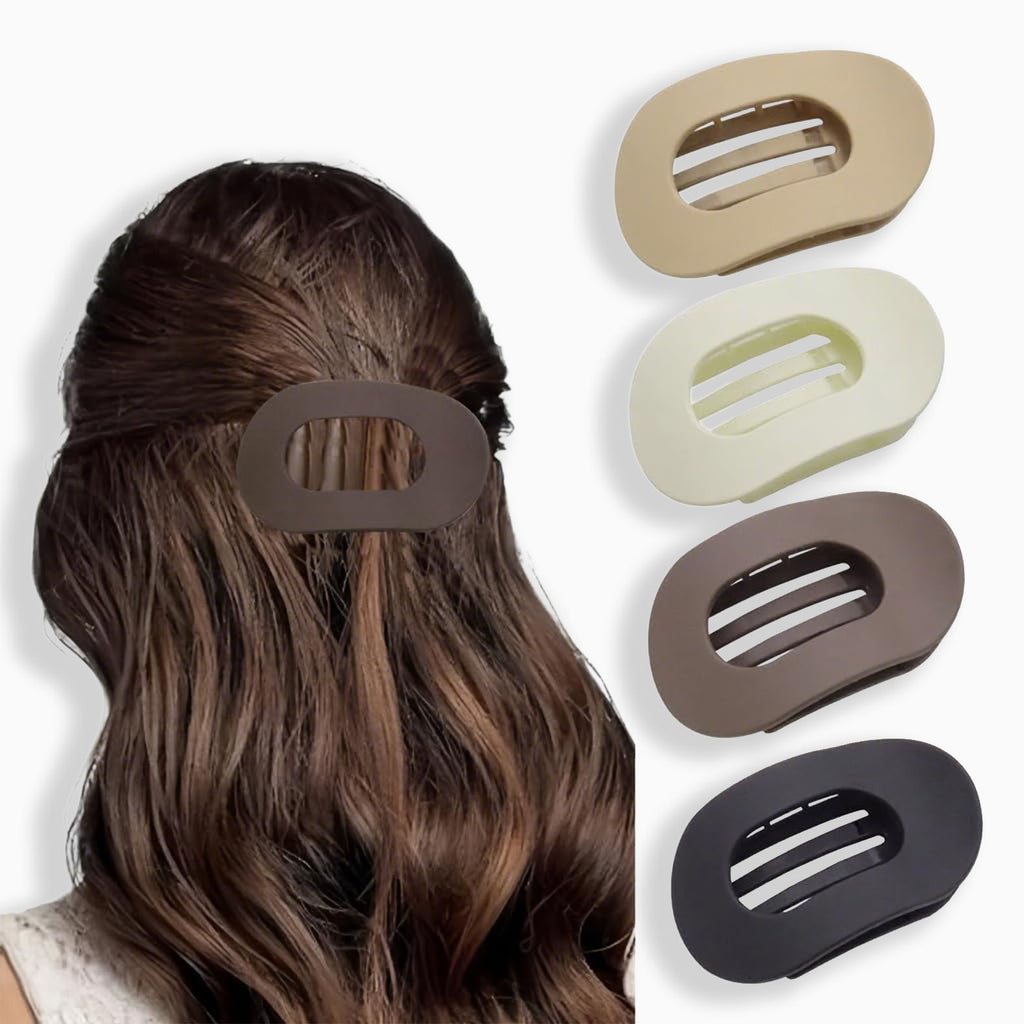 Bphne 4 Pack Flat Hair Clips for Women